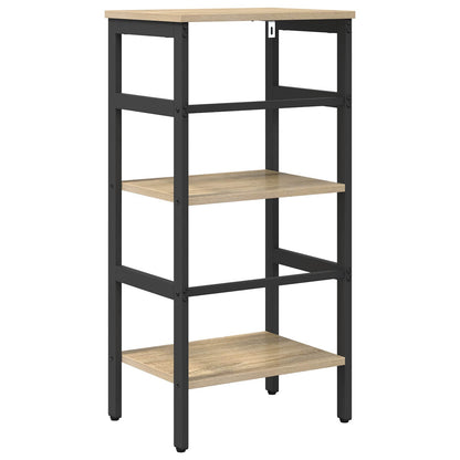 Bookshelf 2-Tier 40 x 29.5 x 81 cm Engineered Wood Sonoma Oak