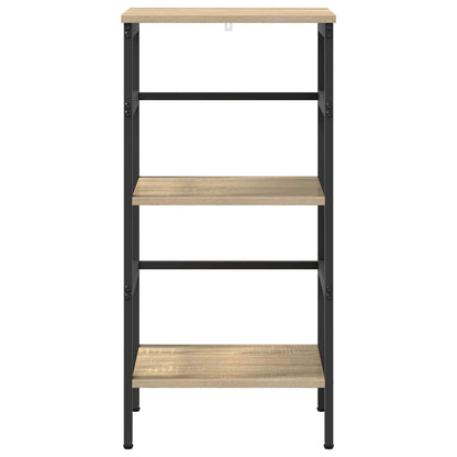 Bookshelf 2-Tier 40 x 29.5 x 81 cm Engineered Wood Sonoma Oak