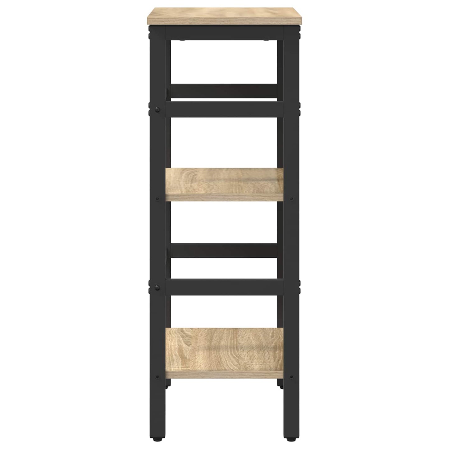 Bookshelf 2-Tier 40 x 29.5 x 81 cm Engineered Wood Sonoma Oak