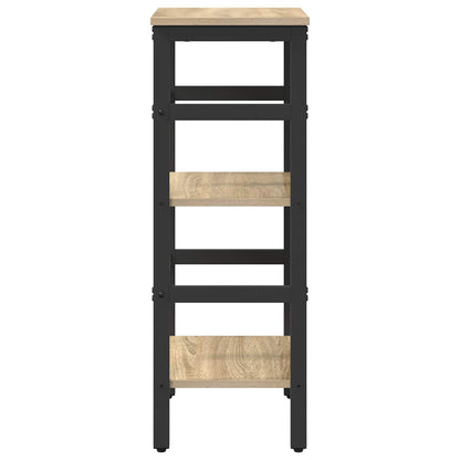 Bookshelf 2-Tier 40 x 29.5 x 81 cm Engineered Wood Sonoma Oak
