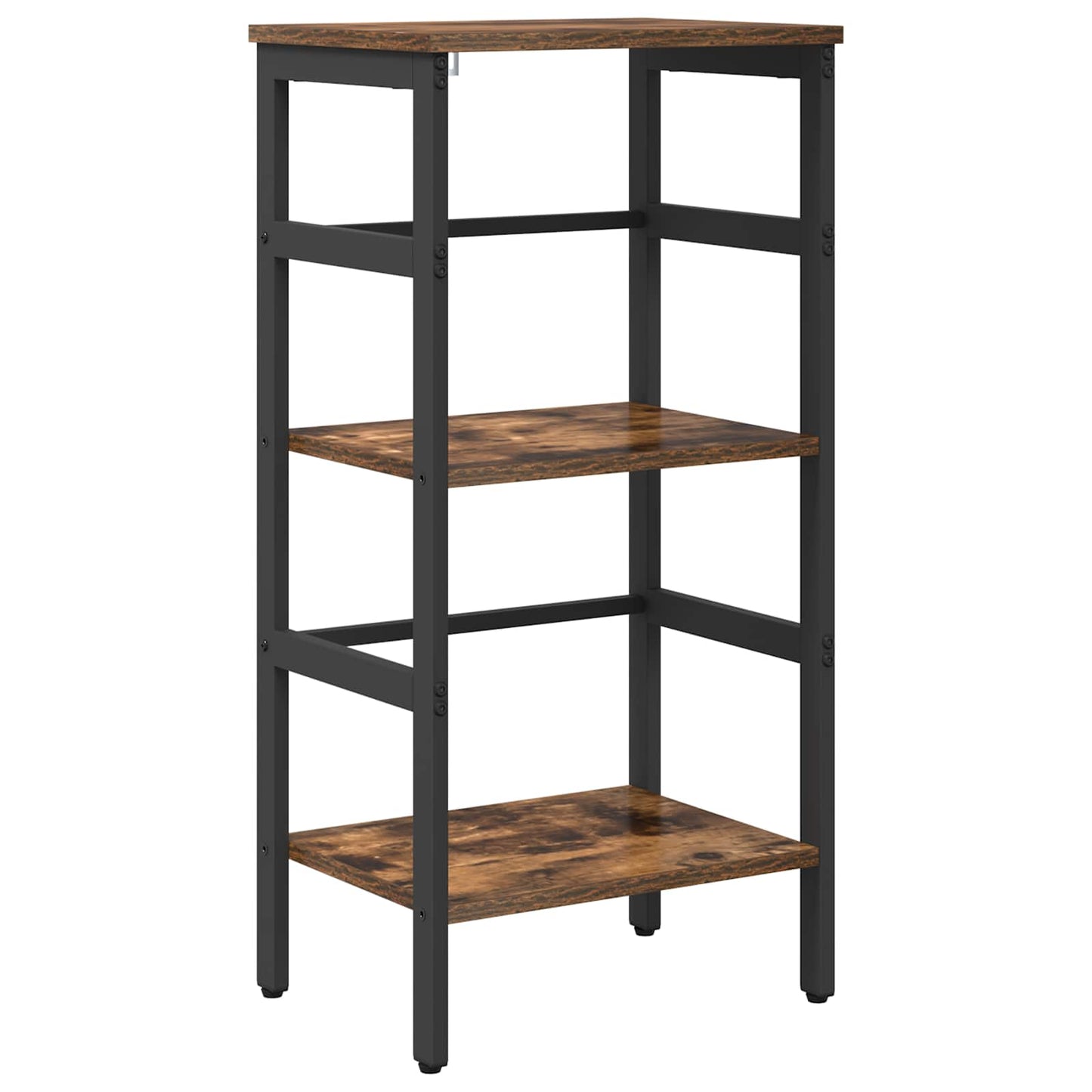 Bookshelf 2-Tier 40 x 29.5 x 81 cm Engineered Wood Smoked Oak