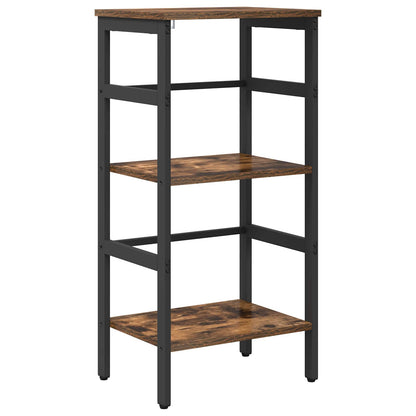 Bookshelf 2-Tier 40 x 29.5 x 81 cm Engineered Wood Smoked Oak
