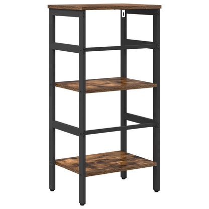 Bookshelf 2-Tier 40 x 29.5 x 81 cm Engineered Wood Smoked Oak