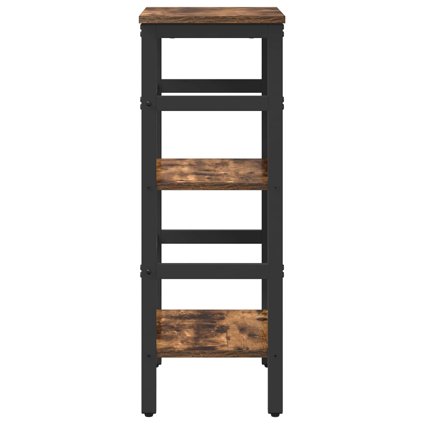 Bookshelf 2-Tier 40 x 29.5 x 81 cm Engineered Wood Smoked Oak