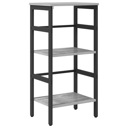 Bookshelf 2-Tier 40 x 29.5 x 81 cm Engineered Wood Grey Sonoma