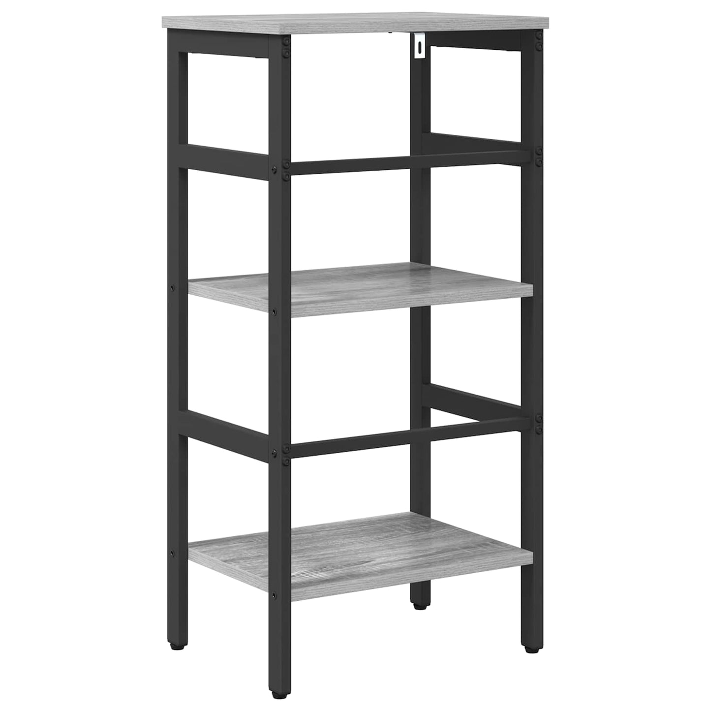 Bookshelf 2-Tier 40 x 29.5 x 81 cm Engineered Wood Grey Sonoma
