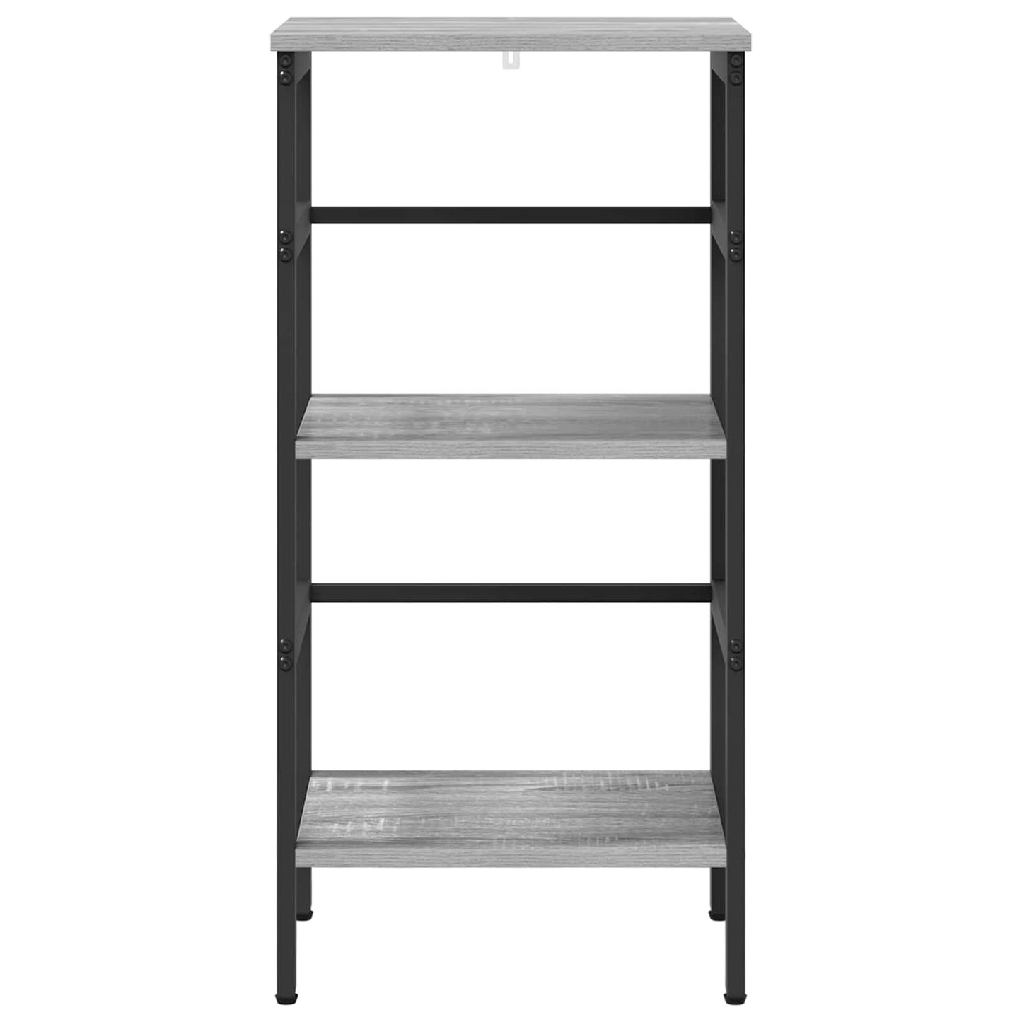 Bookshelf 2-Tier 40 x 29.5 x 81 cm Engineered Wood Grey Sonoma