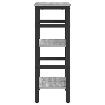 Bookshelf 2-Tier 40 x 29.5 x 81 cm Engineered Wood Grey Sonoma