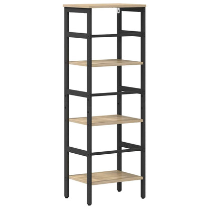 Bookshelf 3-Tier 40 x 29.5 x 115 cm Engineered Wood Sonoma Oak