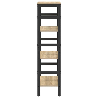 Bookshelf 3-Tier 40 x 29.5 x 115 cm Engineered Wood Sonoma Oak