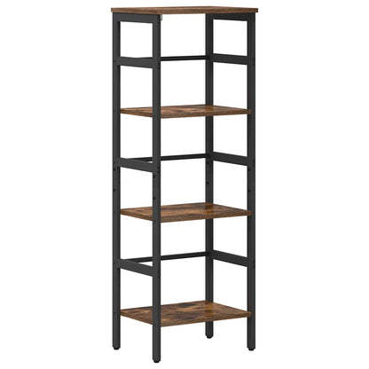 Bookshelf 3-Tier 40 x 29.5 x 115 cm Engineered Wood Smoked Oak