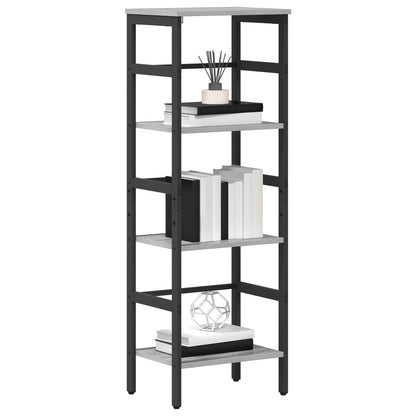 Bookshelf Grey Sonoma 40 x 29.5 x 115 cm Engineered Wood