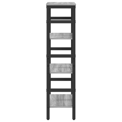 Bookshelf Grey Sonoma 40 x 29.5 x 115 cm Engineered Wood