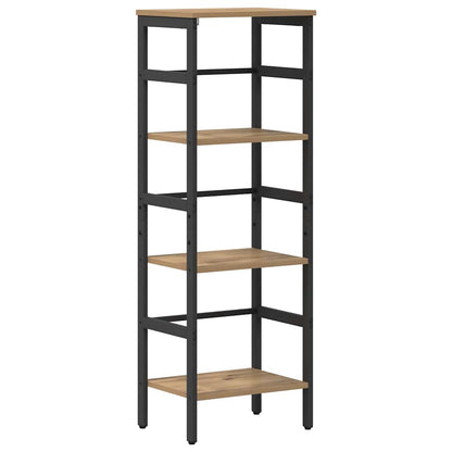 Bookshelf 3-Tier 40 x 29.5 x 115 cm Engineered Wood Artisan Oak