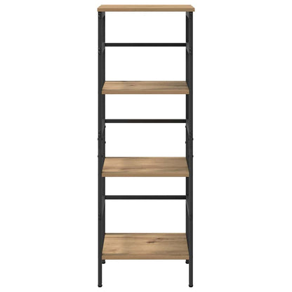 Bookshelf 3-Tier 40 x 29.5 x 115 cm Engineered Wood Artisan Oak