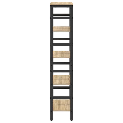 Bookshelf 4-Tier 40 x 29.5 x 149 cm Engineered Wood Sonoma Oak