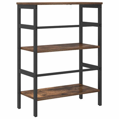Bookshelf 2-Tier 60 x 29.5 x 81 cm Engineered Wood Smoked Oak