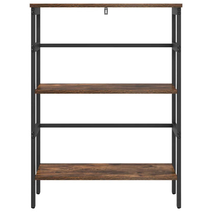 Bookshelf 2-Tier 60 x 29.5 x 81 cm Engineered Wood Smoked Oak