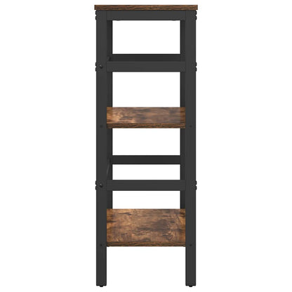 Bookshelf 2-Tier 60 x 29.5 x 81 cm Engineered Wood Smoked Oak