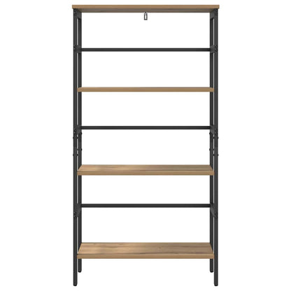Bookshelf 3-Tier 60 x 29.5 x 115 cm Engineered Wood Artisan Oak