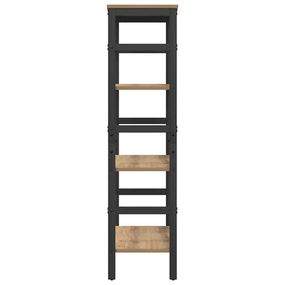 Bookshelf 3-Tier 60 x 29.5 x 115 cm Engineered Wood Artisan Oak