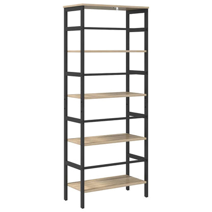 Bookshelf 4-Tier 60 x 29.5 x 149 cm Engineered Wood Sonoma Oak