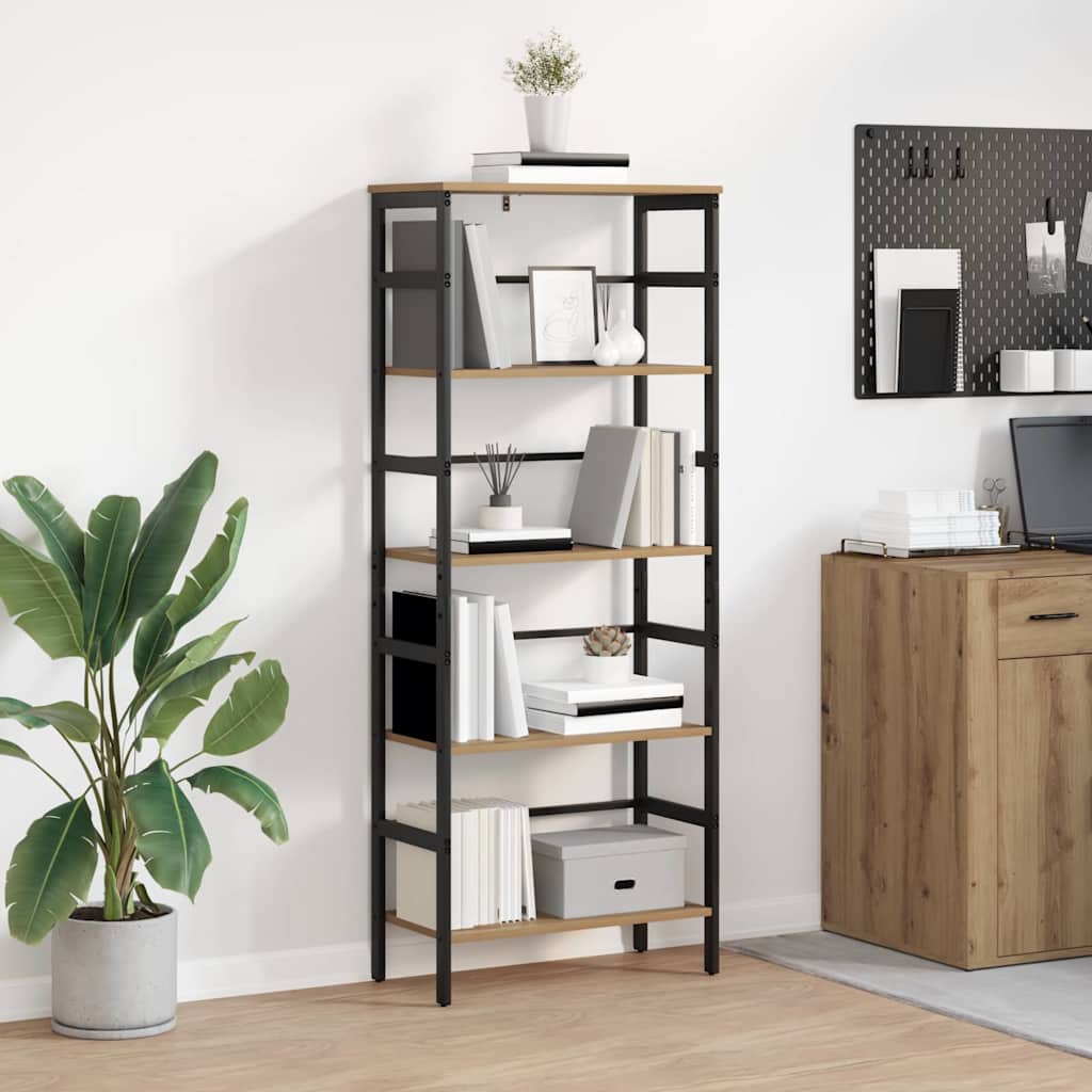 Bookshelf Artisan Oak 60 x 29.5 x 149 cm Engineered Wood