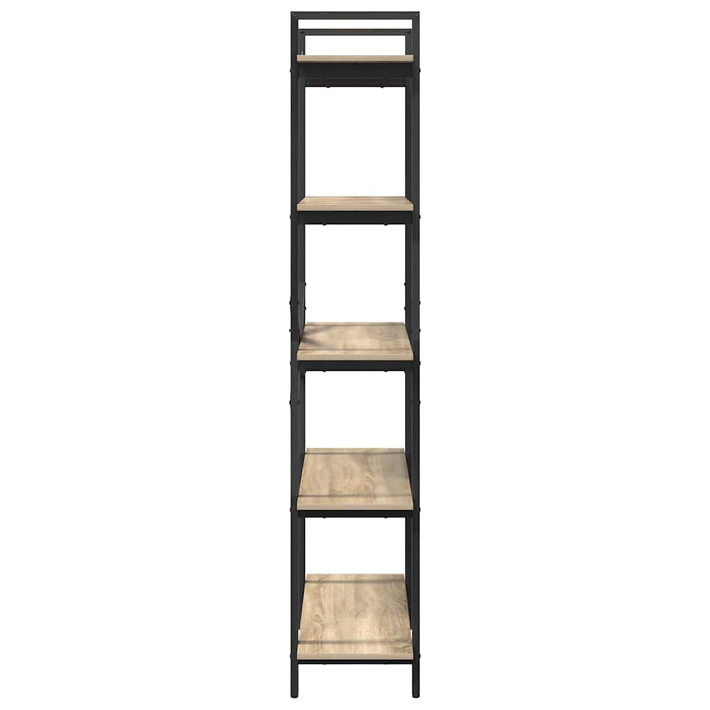 Bookshelf 5-Tier 100 x 33.5 x 178 cm Engineered Wood Sonoma Oak