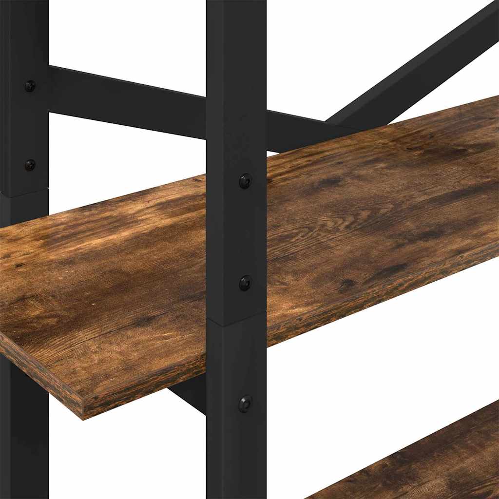 Bookshelf 5-Tier 100 x 33.5 x 178 cm Engineered Wood Smoked Oak