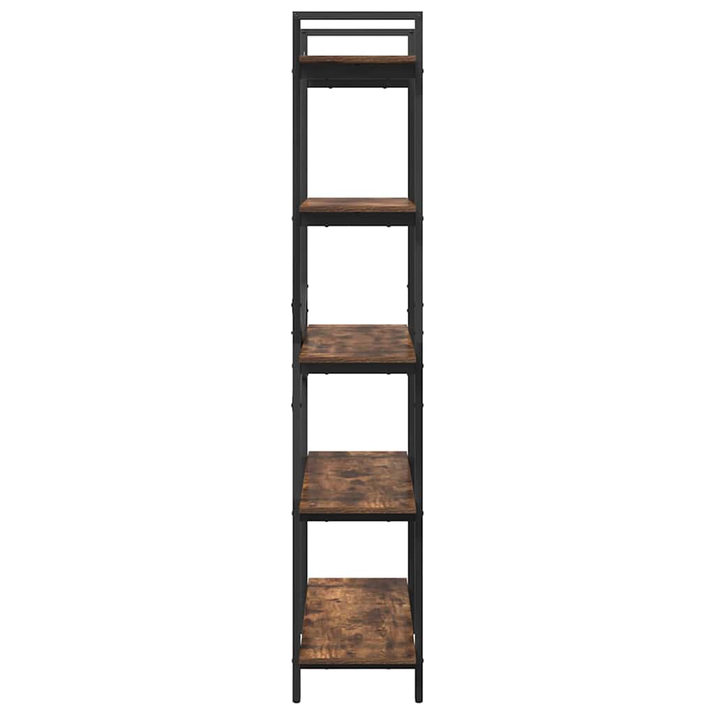 Bookshelf 5-Tier 100 x 33.5 x 178 cm Engineered Wood Smoked Oak