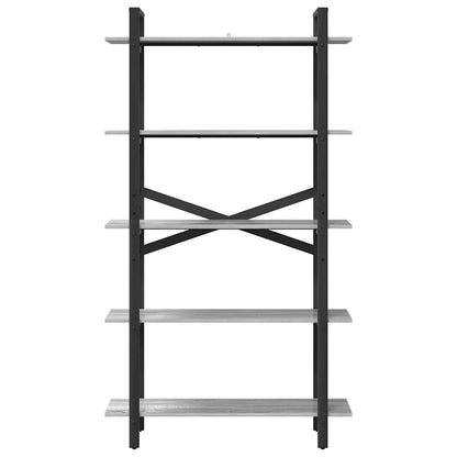 Bookshelf 5-Tier 100 x 33.5 x 178 cm Engineered Wood