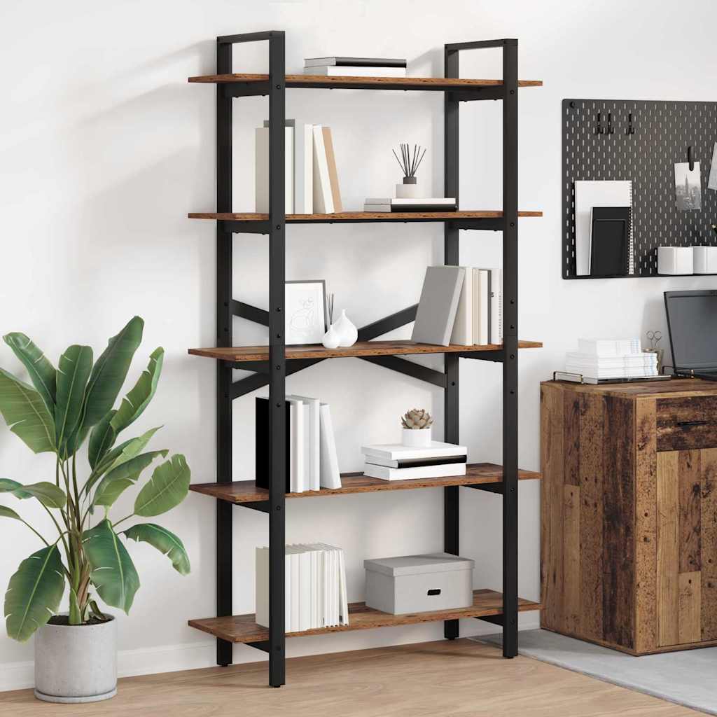 Bookshelf Old Wood 100 x 33.5 x 178 cm Engineered Wood