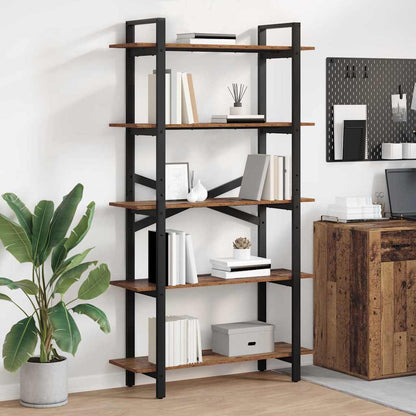 Bookshelf Old Wood 100 x 33.5 x 178 cm Engineered Wood