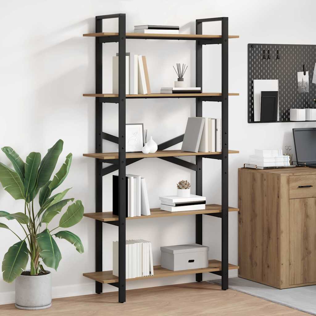Bookshelf Artisan Oak 100 x 33.5 x 178 cm Engineered Wood