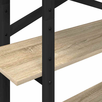 Bookshelf 4-Tier 100 x 33.5 x 140 cm Engineered Wood Sonoma Oak