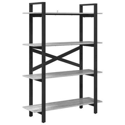 Bookshelf 4-Tier 100 x 33.5 x 140 cm Engineered Wood