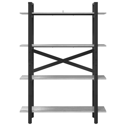 Bookshelf 4-Tier 100 x 33.5 x 140 cm Engineered Wood