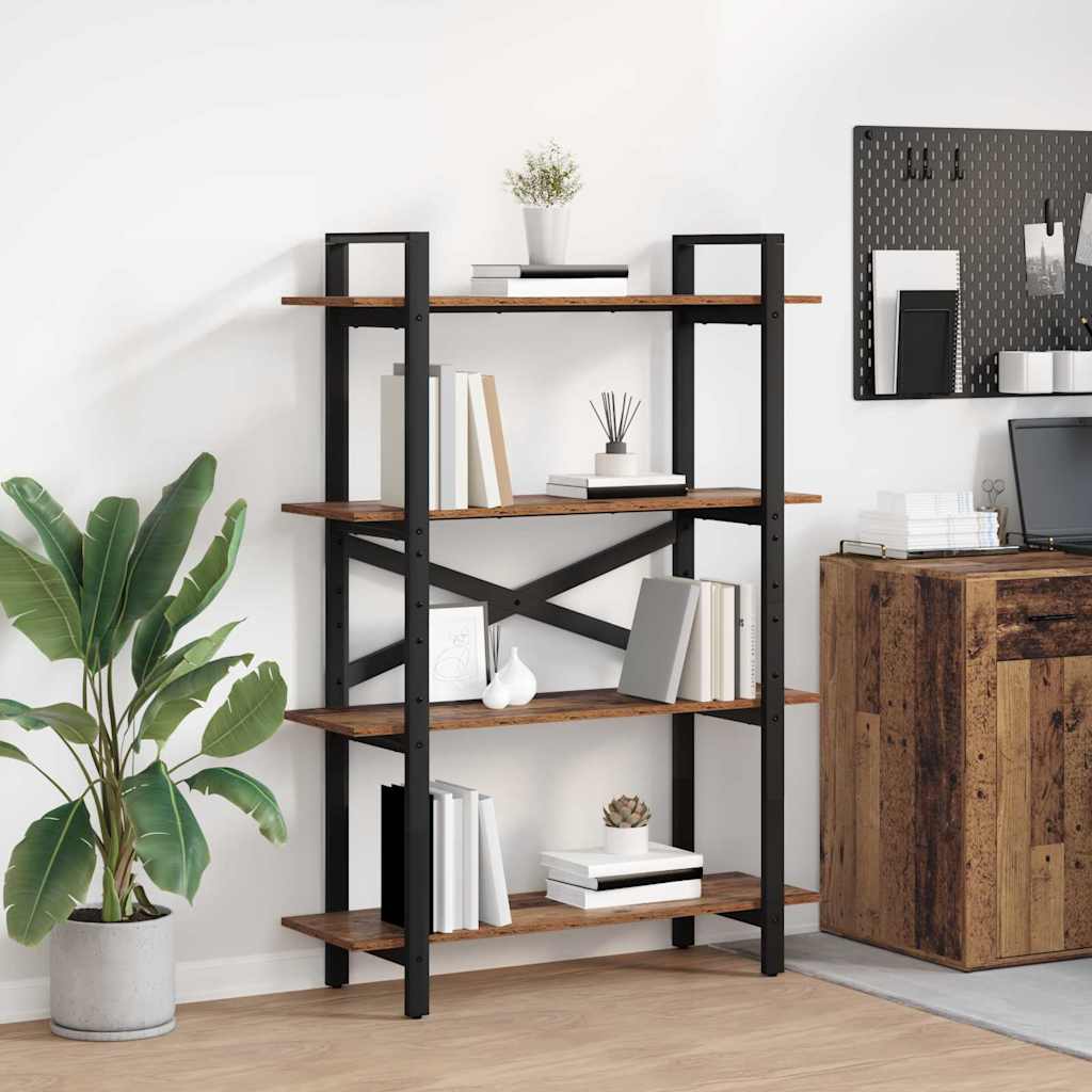 Bookshelf Old Wood 100 x 33.5 x 140 cm Engineered Wood