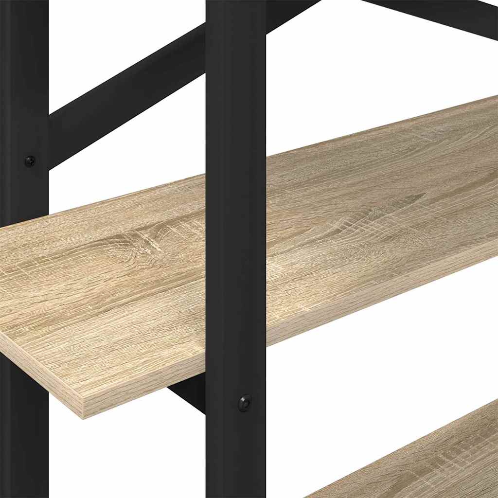 Bookshelf 3-Tier 100 x 33.5 x 102 cm Engineered Wood Sonoma Oak