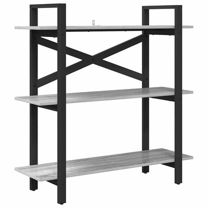 Bookshelf 3-Tier 100 x 33.5 x 102 cm Engineered Wood