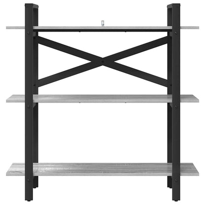 Bookshelf 3-Tier 100 x 33.5 x 102 cm Engineered Wood