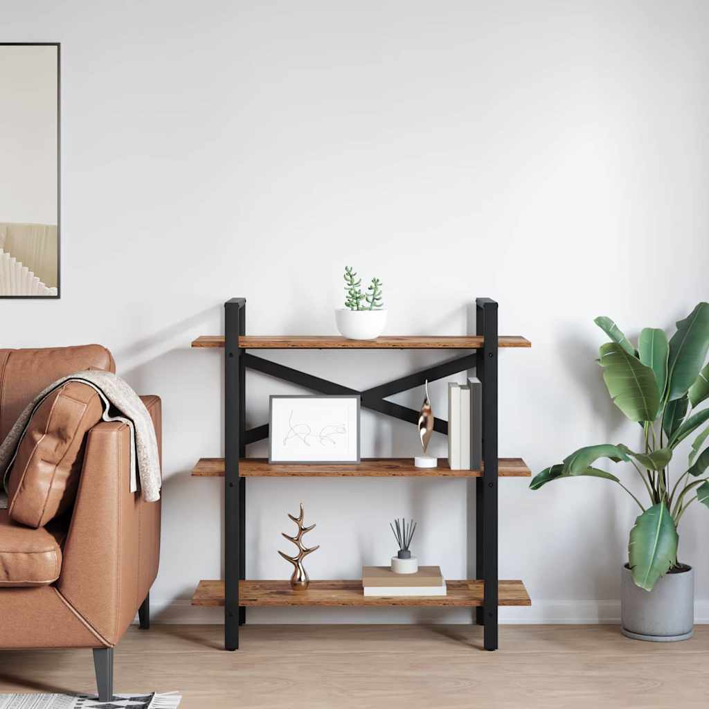 Bookshelf Old Wood 100 x 33.5 x 102 cm Engineered Wood
