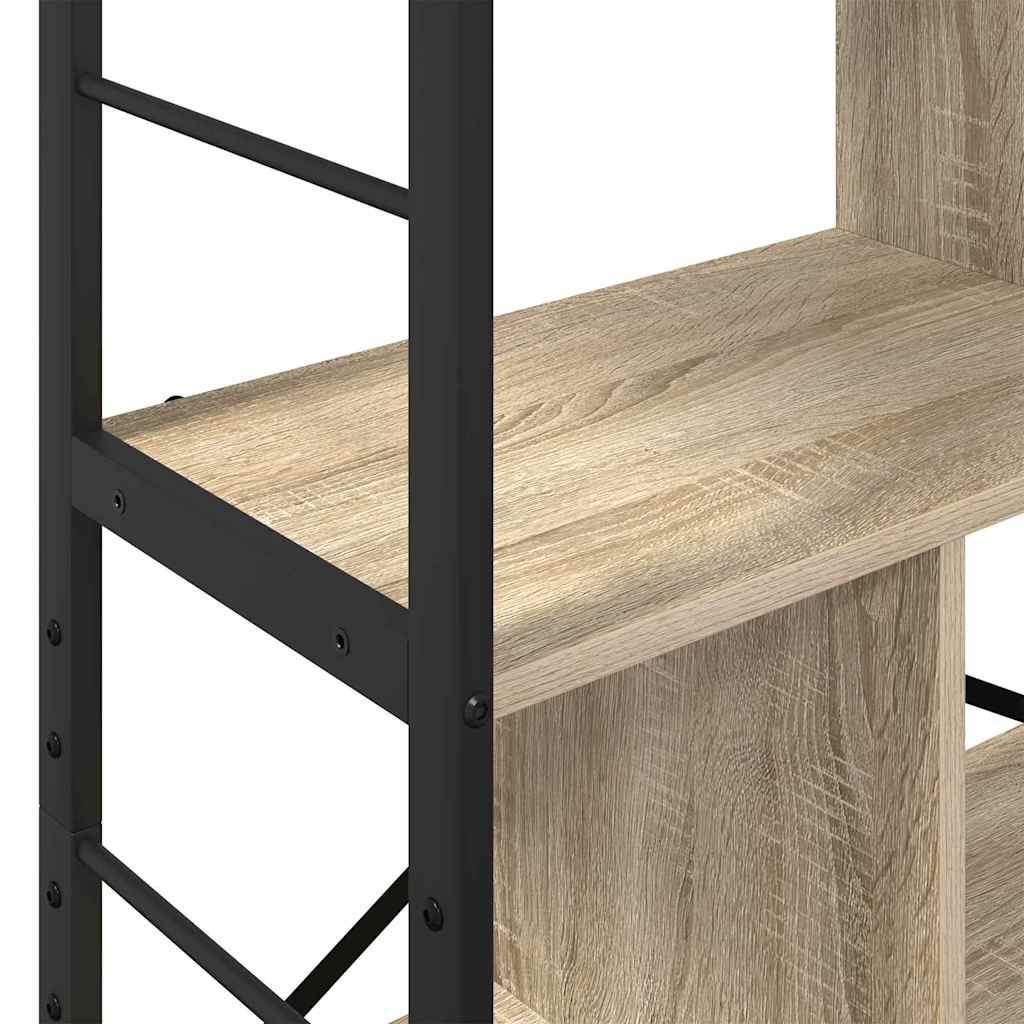 Bookshelf Sonoma Oak 75 x 30 x 156 cm Engineered Wood