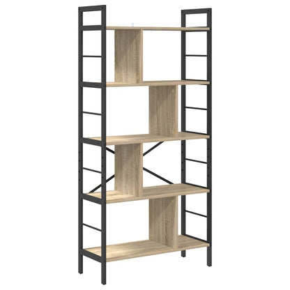 Bookshelf Sonoma Oak 75 x 30 x 156 cm Engineered Wood