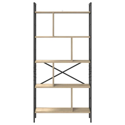 Bookshelf Sonoma Oak 75 x 30 x 156 cm Engineered Wood