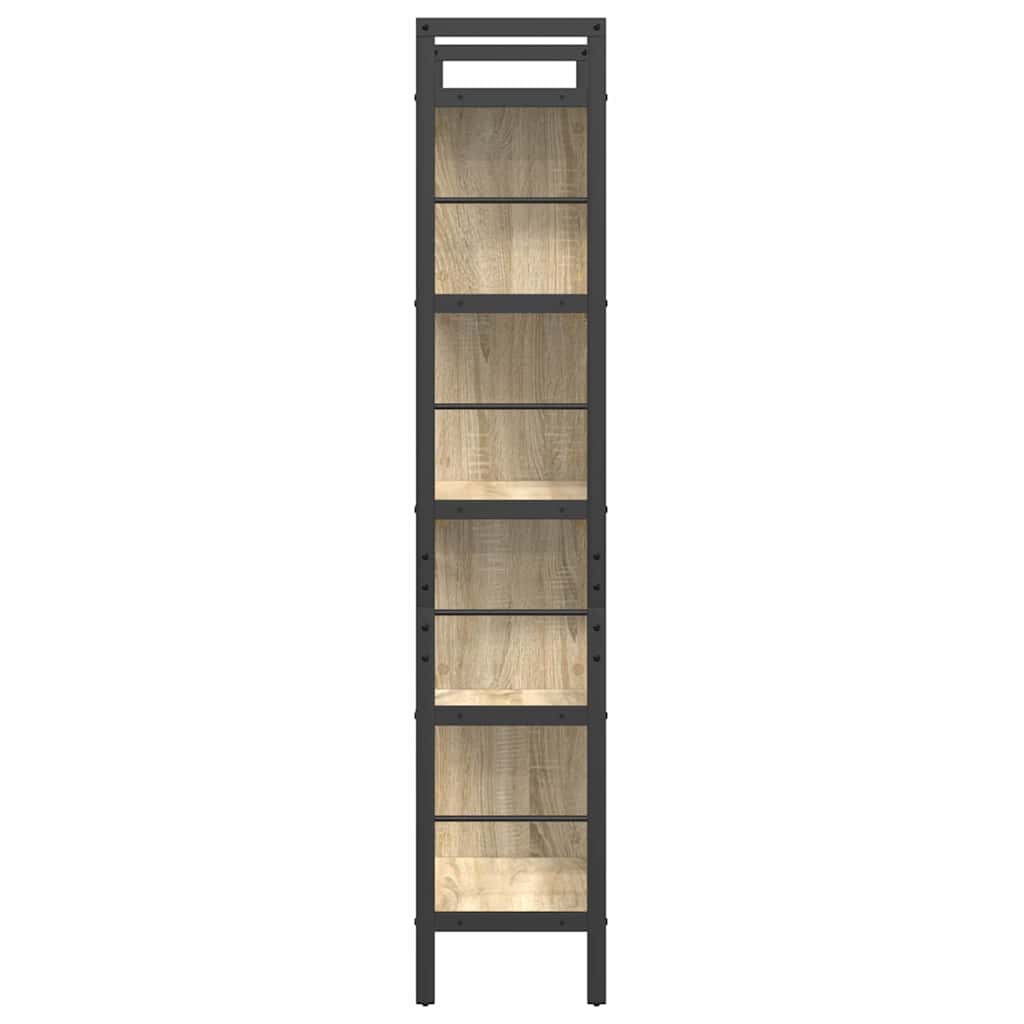 Bookshelf Sonoma Oak 75 x 30 x 156 cm Engineered Wood