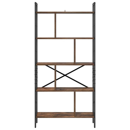 Bookshelf Smoked Oak 75 x 30 x 156 cm Engineered Wood