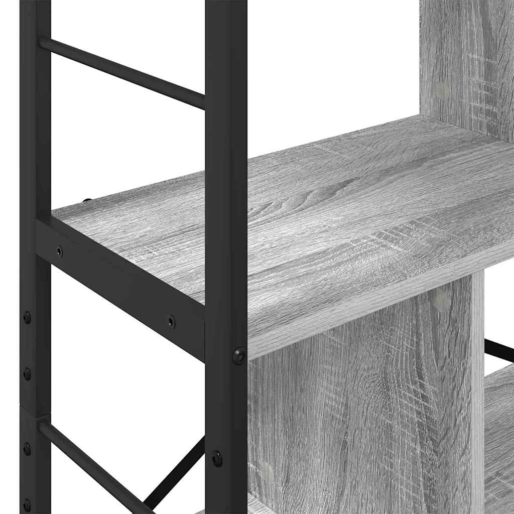 Bookshelf Grey Sonoma 75 x 30 x 156 cm Engineered Wood