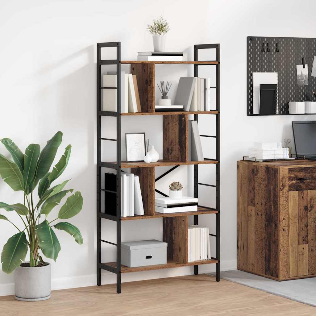 Bookshelf Old Wood 75 x 30 x 156 cm Engineered Wood