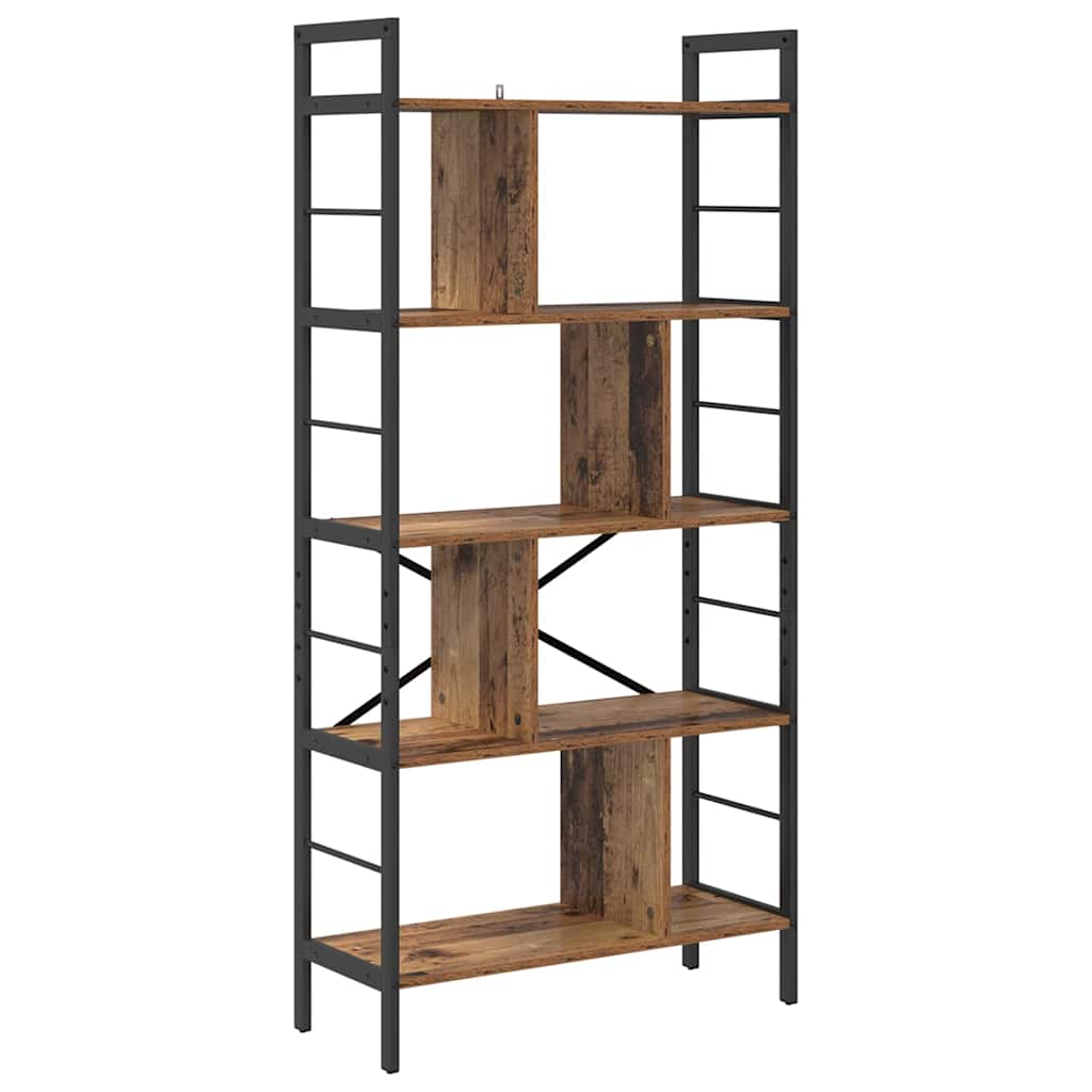 Bookshelf Old Wood 75 x 30 x 156 cm Engineered Wood